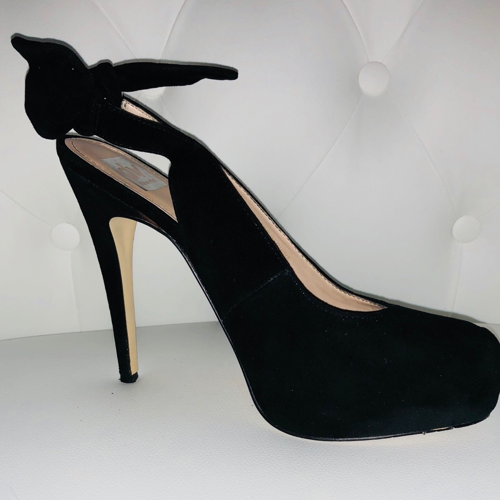 DOLCE VITA BLACK SUEDE PUMPS